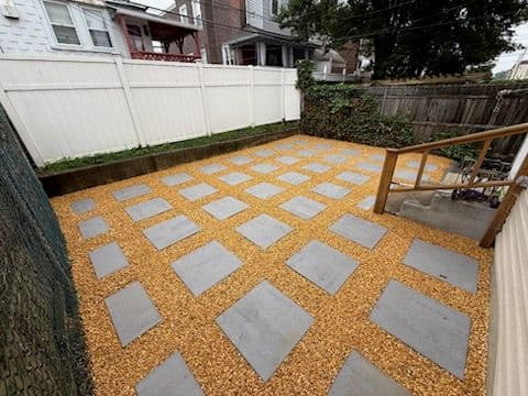 Modern Patio Makeover with 2x2 Pavers